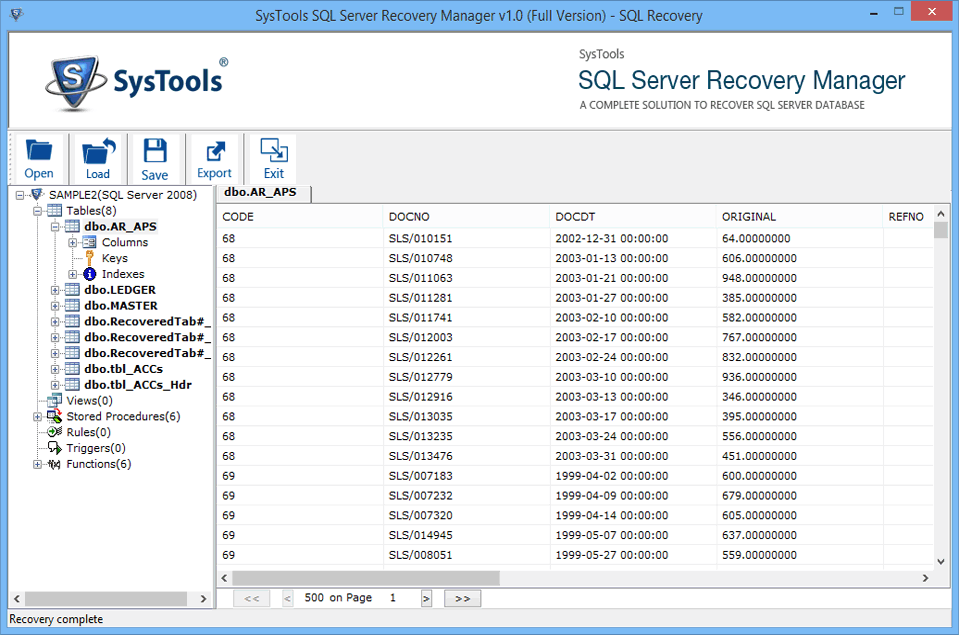 Microsoft Sql Server Recovery Software To Recover Microsoft Sql Database 0012